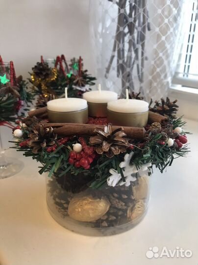 Новогоднии подсвечники