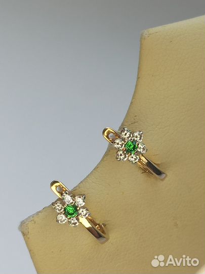 Золотые серьги 585 проба, детские