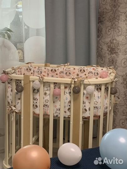 Бортики в кроватку+ одеялко на выписку