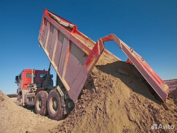 Песок \ Земля природный оптом от 3кубов