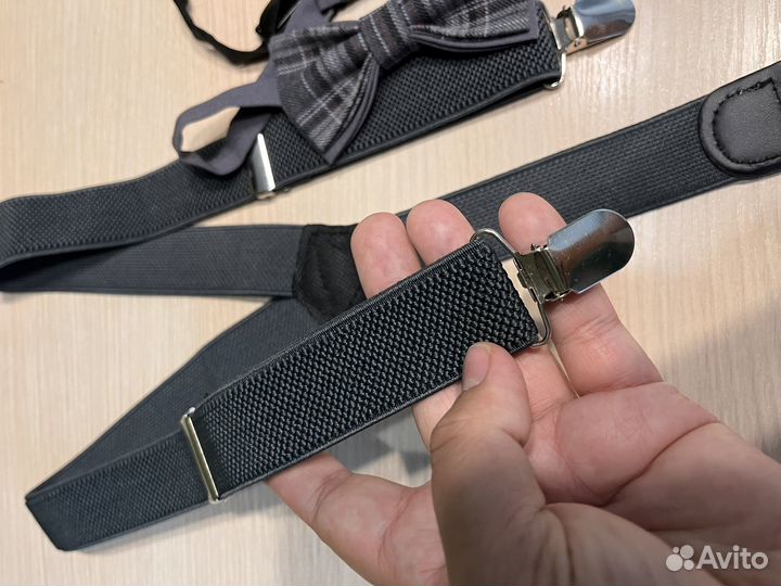 Подтяжки и бабочка для мальчика до 7 лет