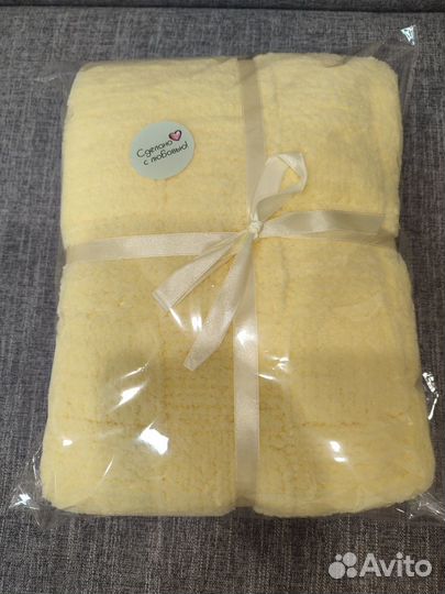 Плед детский вязаный ручная работа