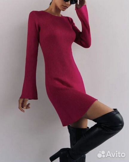 Вечернее платье розовое lichi