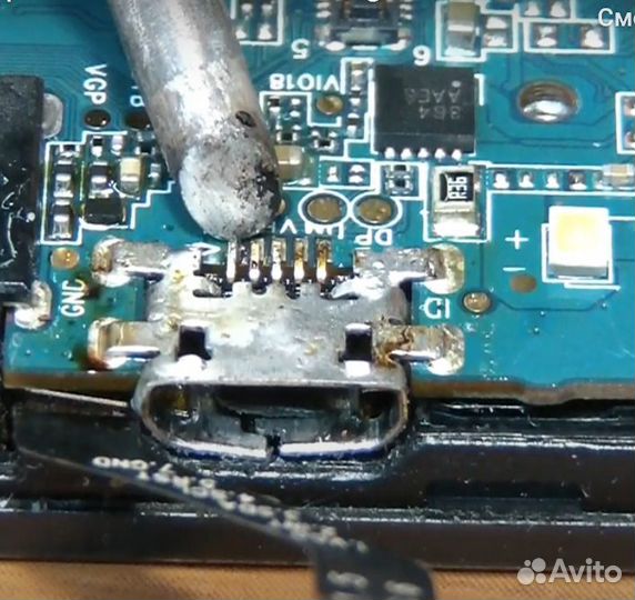 Разъем micro USB для замены