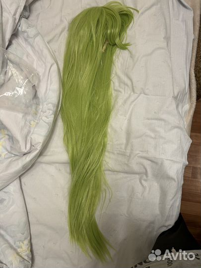 Парик зеленый для косплея 100 см