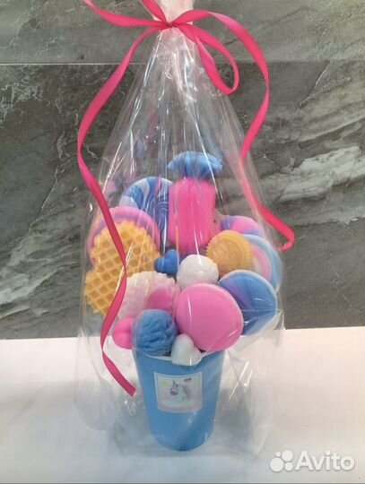 Сладкий букет из мыла ручной работы