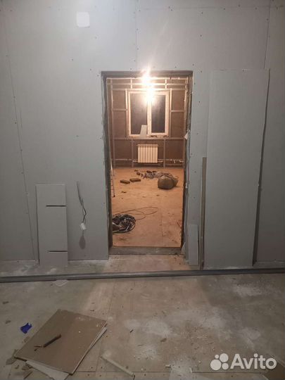 Монтаж перегородок из гипсокартона