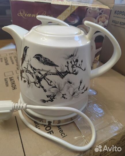 Чайник электрический керамический бу