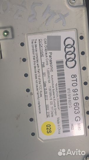 Дисплей компьютера Audi A4 (B8), 2012