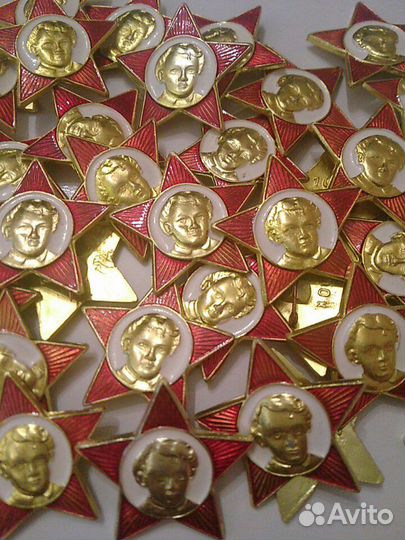 Значки Ленин, пионер, октябренок, комсомол