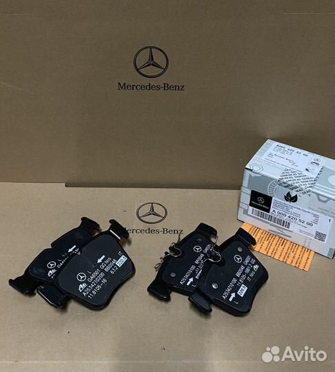 Задние тормозные колодки GLC на Mercedes