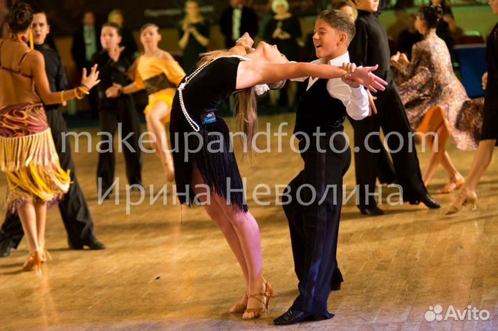 Латинское платье Ю-1 для спортивных бальных танцев