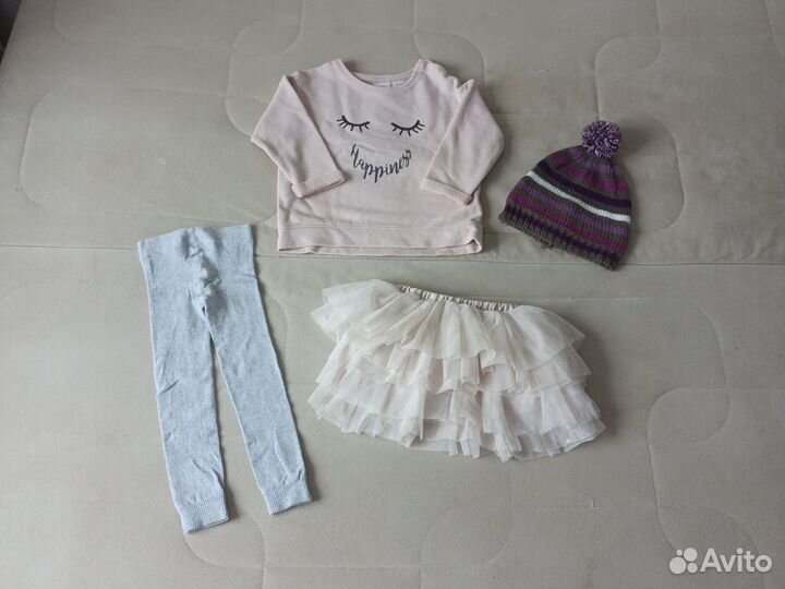 Вещи фирменные пакетом для девочки р.86