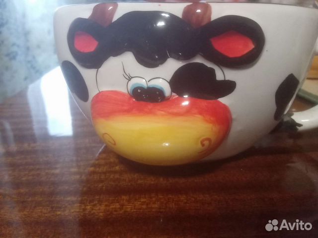 Фарфоровая чашка для супа Pusheen cat