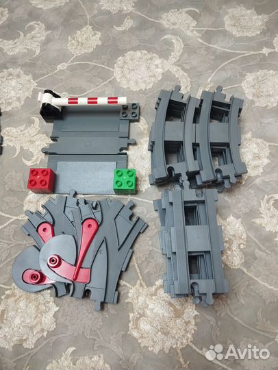 Lego duplo грузовой поезд 10508 +10506