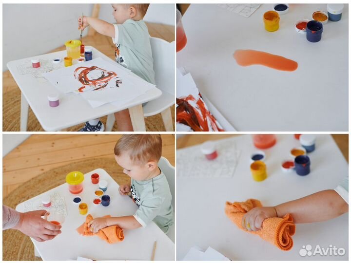 Растущий стол + стул комплект детский