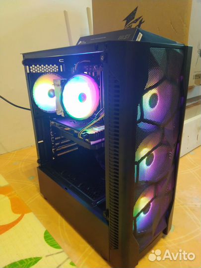 Новый Игровой с Intel 12100F RX6500 16GB SSD1000GB