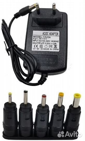 Блок питания 12V 2A 5.5*2.5 сетевой с адаптерами I