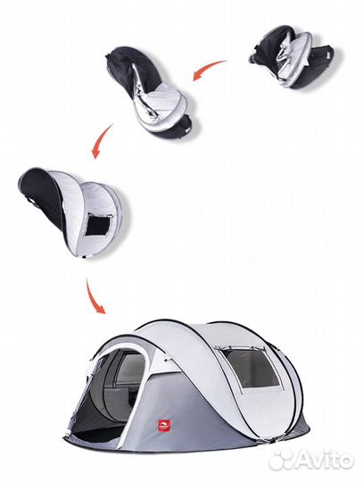 Палатка кемпинговая большая автомат