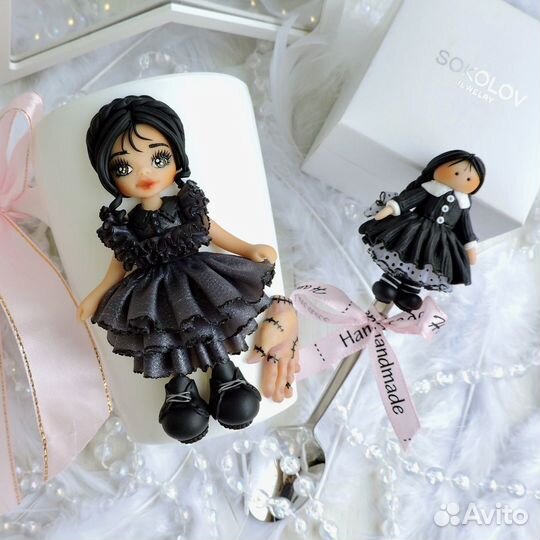 Кружки с декором из полимерной глины