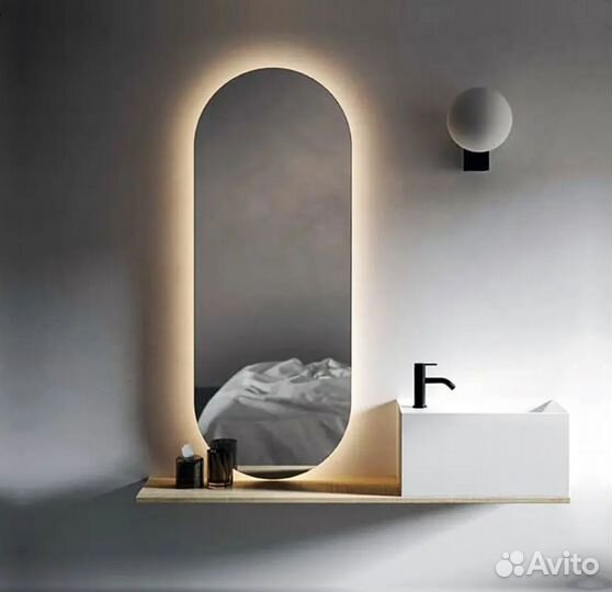 Зеркало с подсветкой капсула Donna