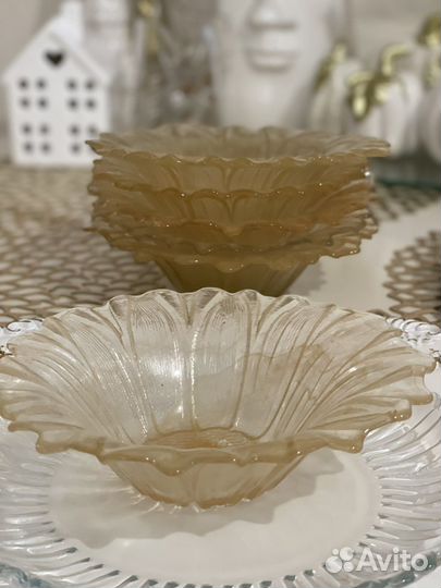 Набор креманок «Цветок», стекло, 6 шт