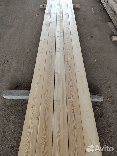 Доска палубная из лиственницы 28х140х4000мм ав