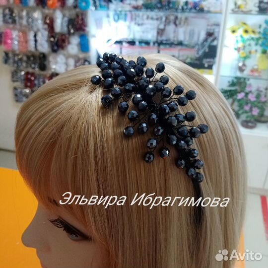 Ободок для волос ручной работы