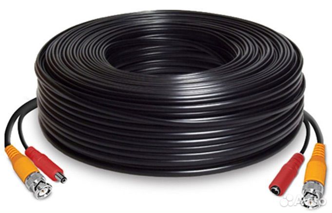 Готовый кабель для видеонаблюдения 25 метров