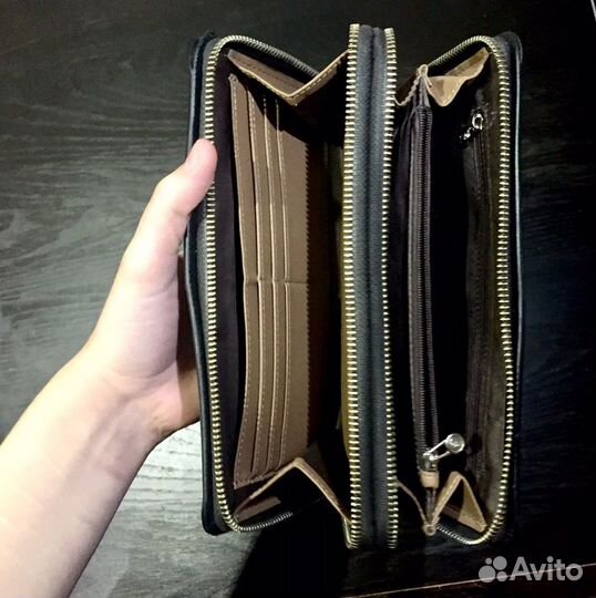 Сумка клатч натуральная кожа,мужская