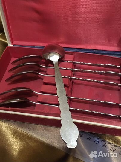 Чайные ложки с эмалью