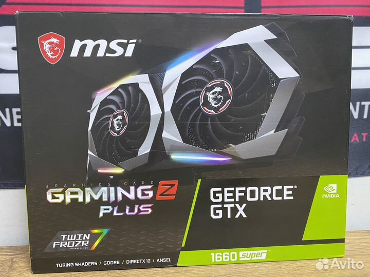 6Gb MSI GTX 1660 Super Gaming Z Plus, на пломбе