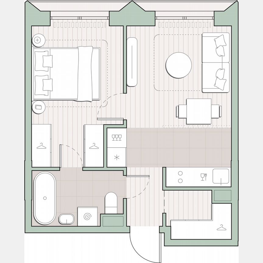 1-к. квартира, 36,3 м², 7/13 эт.
