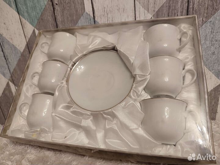 Кофейный сервиз фарфор новый