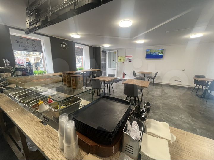 Кафе, фастфуд. Готовый бизнес 109м кв