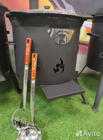 Казан чугунный печь садж