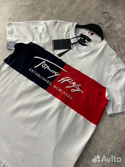 Футболка Tommy Hilfiger белая Established