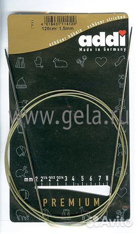 Спицы круговые экстратонкие из никелированной лат