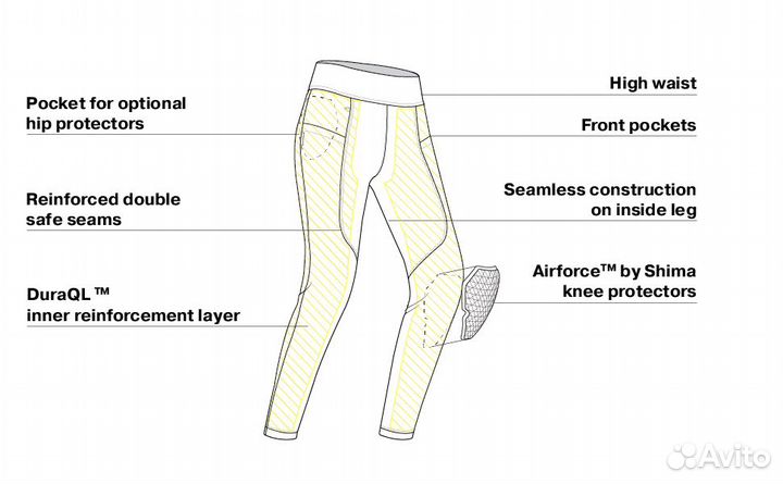 Мотоджинсы женские shima cruz 2.0 M