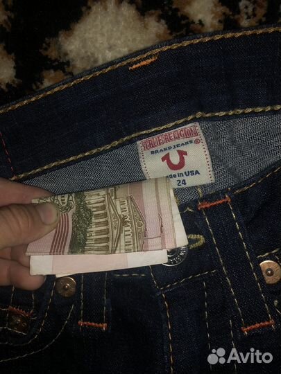 Джинсы true religion широкие