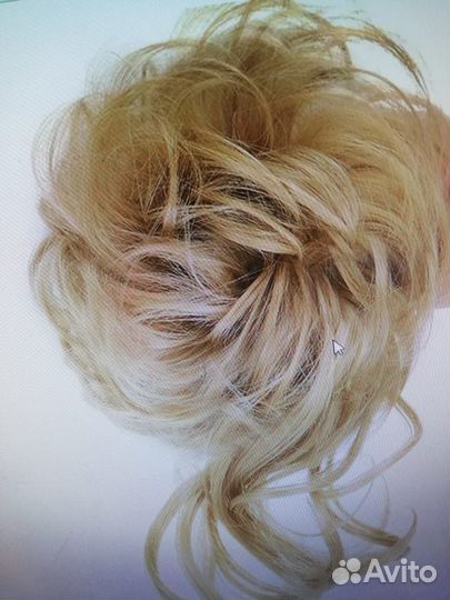 Шиньон-хвостик на резинке