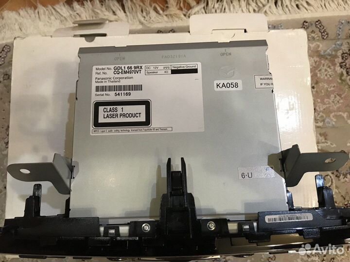 Магнитола на mazda 6 gh