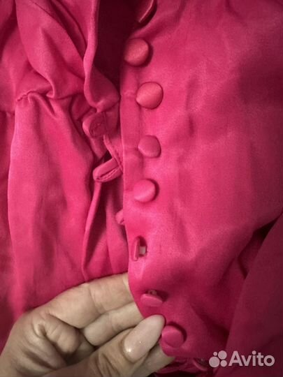 Zara платье розовое мини вечернее летнее