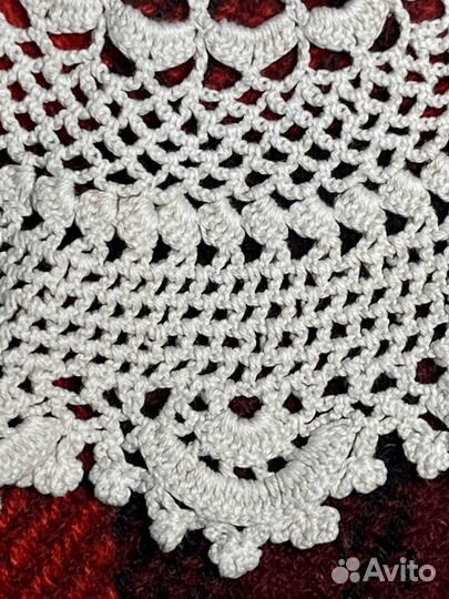 Набор винтажных вязаных салфеток,Германия,20*20 см