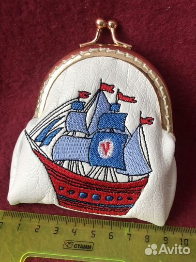 Кошелек монетница с фермуаром