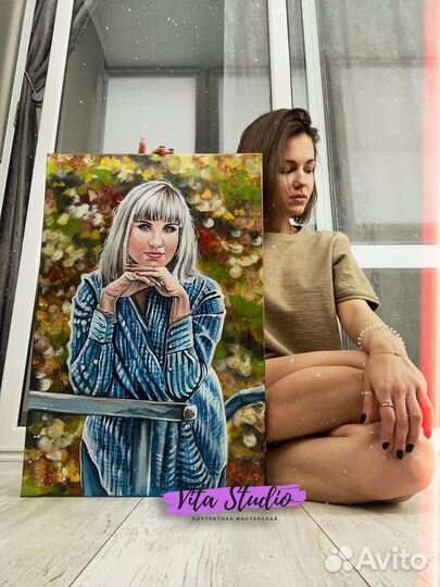 Портреты по фотографии Маслом и Акрилом