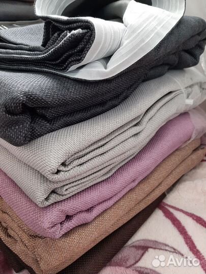 Штора рогожка комплект 2*150*270