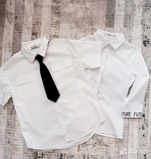 Школьные рубашки для девочки р.146