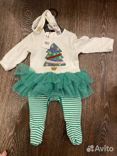 Новогодний наряд для новорожденной девочки