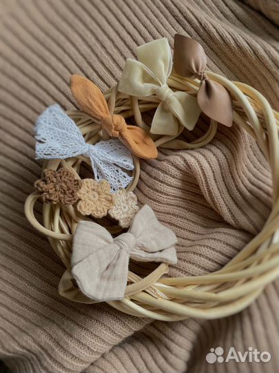 Повязки на голову для новорожденных девочек